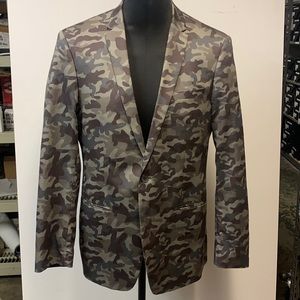 William Rast Camo Cotton Blazer